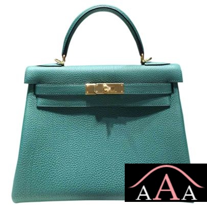 Hermes Kelly 28 Bag Malachite Z6 Togo Leather Ghw