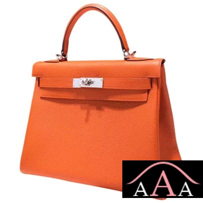 Hermes Kelly 28 Bag Orange Togo Leather Shw
