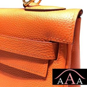 HERMES KELLY 28 BAG ORANGE TOGO LEATHER SHW-4.jpg