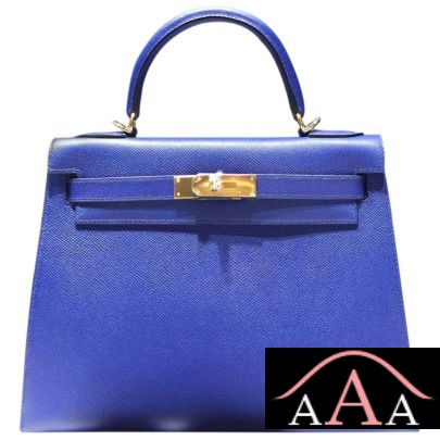Hermes Kelly 28 Blue Electric 7T Epsom Leather Ghw