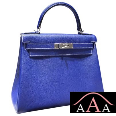 Hermes Kelly 28 Blue Electric 7T Epsom Leather Shw