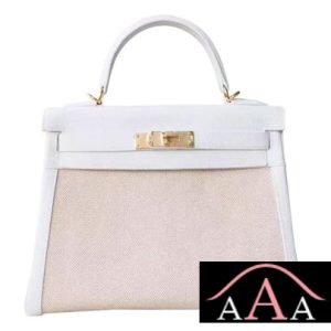 HERMES KELLY 28 HANDBAG 01 BLANC TOGO AND CANVAS GHW-1.jpg
