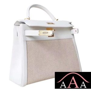 HERMES KELLY 28 HANDBAG 01 BLANC TOGO AND CANVAS GHW-3.jpg