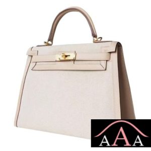 HERMES KELLY 28 HANDBAG 1C POUSSIERE SWIFT AND CANVAS GHW-1.jpg