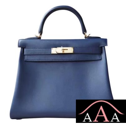 Hermes Kelly 28 Handbag 2Z Bieu Nuit Swift Ghw