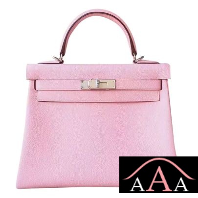 Hermes Kelly 28 Handbag 3Q Rose Sakura Togo Shw