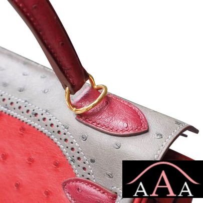 HERMES KELLY 28 HANDBAG 53 ROUGE VIF AND B5 RUBY AND CC82 GRIS AGATE GHILLIES GHW-2.jpg