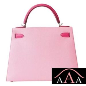 HERMES KELLY 28 HANDBAG 5P PINK AND 5J FUSCHIA PINK CHEVERE SHW-3.jpg