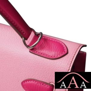 HERMES KELLY 28 HANDBAG 5P PINK AND 5J FUSCHIA PINK CHEVERE SHW-5.jpg