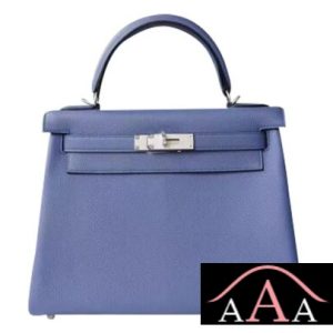 HERMES KELLY 28 HANDBAG 7E BLUE BRIGHTON AND 4Z GRIS MOUETTE TOGO SHW-1.jpg