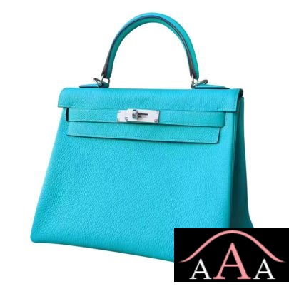 Hermes Kelly 28 Handbag 7V Lagon Togo Shw