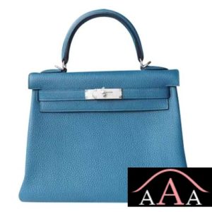HERMES KELLY 28 HANDBAG 7W BLUE IZMIR TOGO SHW-1.jpg