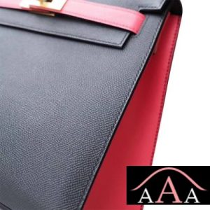 HERMES KELLY 28 HANDBAG 89 NOIR AND 8W ROSE AZALEE EPSOM GHW-2.jpg