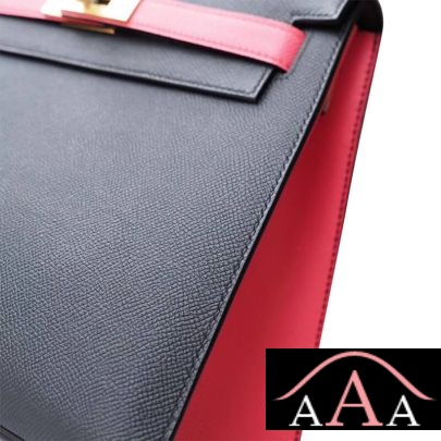 HERMES KELLY 28 HANDBAG 89 NOIR AND 8W ROSE AZALEE EPSOM GHW-2.jpg