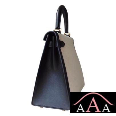 HERMES KELLY 28 HANDBAG 89 NOIR SWIFT AND CANVAS GHW-2.jpg