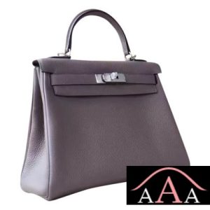 HERMES KELLY 28 HANDBAG 8F ETAIN AND 7W BLUE IZMIR TOGO SHW-3.jpg