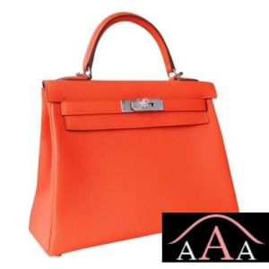 HERMES KELLY 28 HANDBAG 8V ORANGE POPPY TOGO SHW-3.jpg