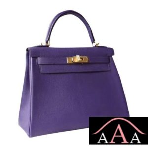 HERMES KELLY 28 HANDBAG 9W CROCUS AND 7B TURQUOISE BLUE CHEVERE GHW-1.jpg