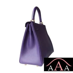 HERMES KELLY 28 HANDBAG 9W CROCUS AND 7B TURQUOISE BLUE CHEVERE GHW-5.jpg