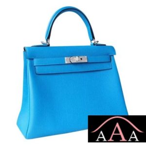 HERMES KELLY 28 HANDBAG B3 BLUE ZANZIBAR TOGO SHW-3.jpg