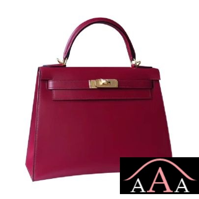 Hermes Kelly 28 Handbag B5 Ruby Box Ghw