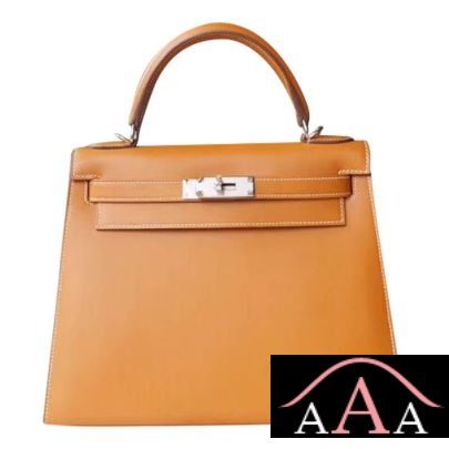 Hermes Kelly 28 Handbag CC21 Natural Sable Bulter Shw
