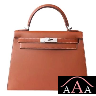 Hermes Kelly 28 Handbag CC34 Fauve Barenia Natural Shw
