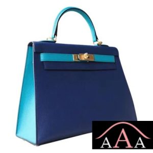 HERMES KELLY 28 HANDBAG CC73 BLUE SAPHIR AND 7F BLUE PAON EPSOM GHW-3.jpg