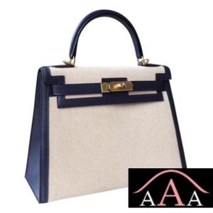 HERMES KELLY 28 HANDBAG CC73 BLUE SAPHIR SWIFT AND CANVAS GHW-3.jpg