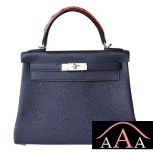 HERMES KELLY 28 HANDBAG CC76 BLUE INDIGO TOGO SHW-1.jpg