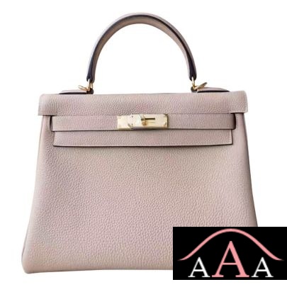 Hermes Kelly 28 Handbag CC81 Gris Tourterelle Togo Ghw