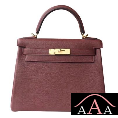 Hermes Kelly 28 Handbag CK55 Rouge H Togo Ghw
