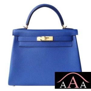 HERMES KELLY 28 HANDBAG I7 BLUE ZELLIGE TOGO GHW-1.jpg