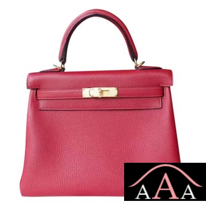 Hermes Kelly 28 Handbag K1 Rouge Grenat Togo Ghw