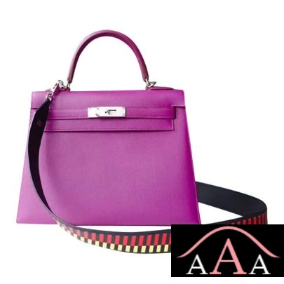 Hermes Kelly 28 Handbag P9 Anemone Epsom Shw