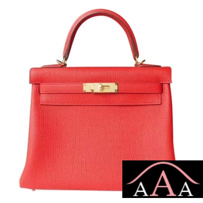 Hermes Kelly 28 Handbag S5 Rouge Tomate Togo Ghw