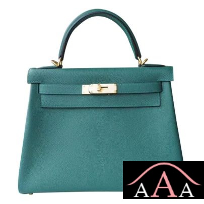 Hermes Kelly 28 Handbag Z6 Malachite Togo Ghw