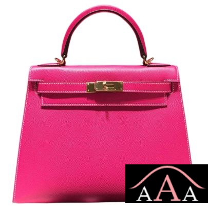 Hermes Kelly 28 Rose Tyrien E5 Epsom Leather Ghw