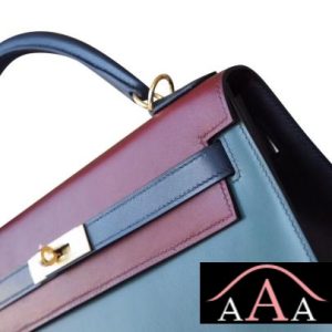 HERMES KELLY 32 BAG 2Q VERT ANGLAIS AND 55 ROUGE H AND 78 BLUE MARINE BOX GHW-5.jpg