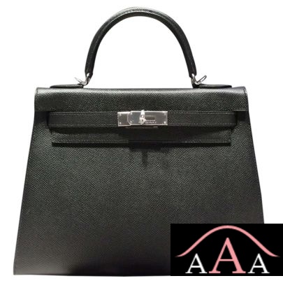 Hermes Kelly 32 Bag Black Epsom Shw