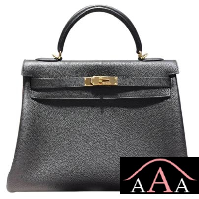 Hermes Kelly 32 Bag Black Togo Ghw