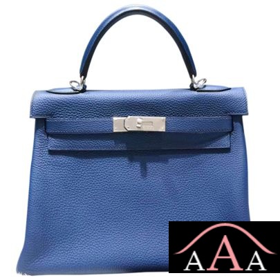 Hermes Kelly 32 Bag Blue De Galice Togo Shw