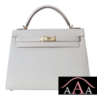 Hermes Kelly 32 Bag CC10 Craie Epsom Ghw