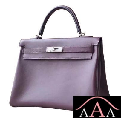 Hermes Kelly 32 Bag CC58 Prune Swift Shw
