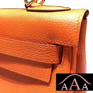 HERMES KELLY 32 BAG ORANGE TOGO SHW-4.jpg