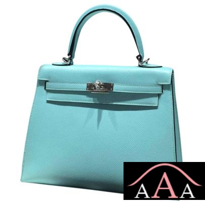 Hermes Kelly 32 Blue Atoll 3P Epsom Shw