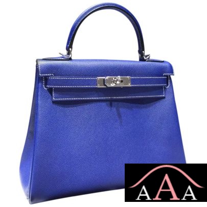 Hermes Kelly 32 Blue Electric 7T Epsom Shw