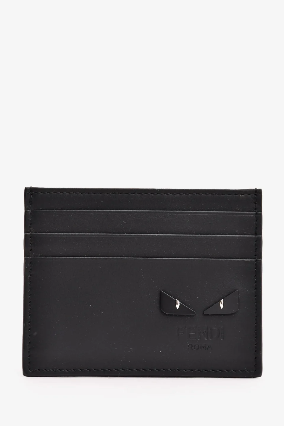 Fendi Black Matt Monster CC Card Holder (SALE)