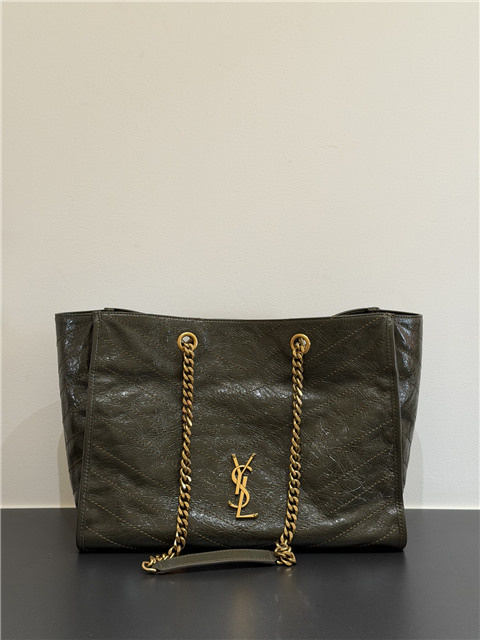 YSL Medium Niki Shopping Bag 871151 Olive