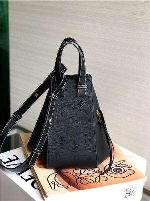 Small Hammock Bag 33047 Black Grained Calfskin-2.jpg